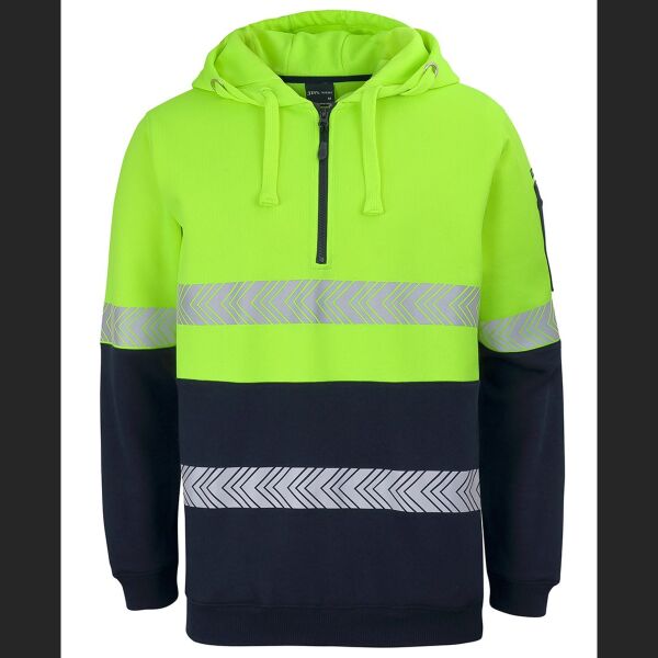 JB's HV (D+N) 1/2 ZIP SEGMENTED TAPE HOODIE Thumbnail