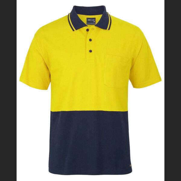 JB'S HI Vis S/S Cotton Pique Trad Polo Thumbnail