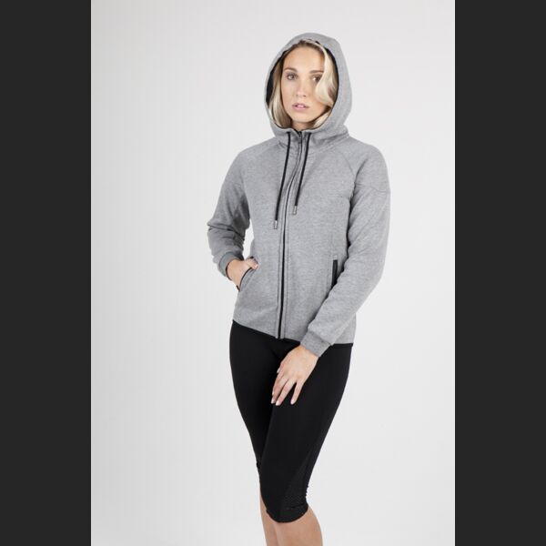 Ladies / Junior Soft cotton/bonded polar fleece Hoodie Thumbnail
